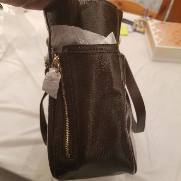 VINTAGE COACH GALLERY ZIP PATENT LEATHER - Picture 6 of 11